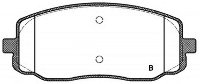 OPEN PARTS bpa113302 -  Комплект тормозных колодок, дисковый тормоз